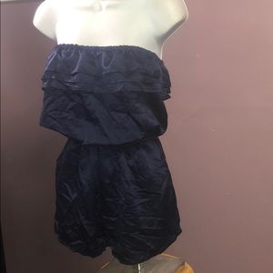 Silky Royal Blue Romper